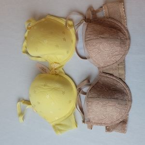Lot of 2 Victoria's Secret bras 36C